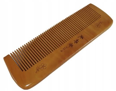 ELEGANCKI DREWNIANY SZEROKI GRZEBIEŃ DO WŁOSÓW