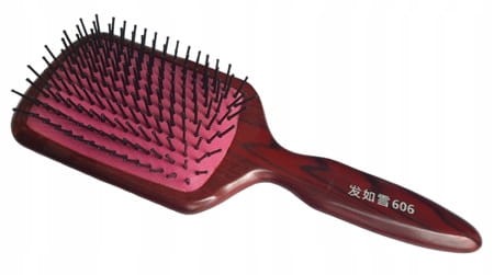 SZCZOTKA DO ROZCZESYWANIA WŁOSÓW BORDOWA 606