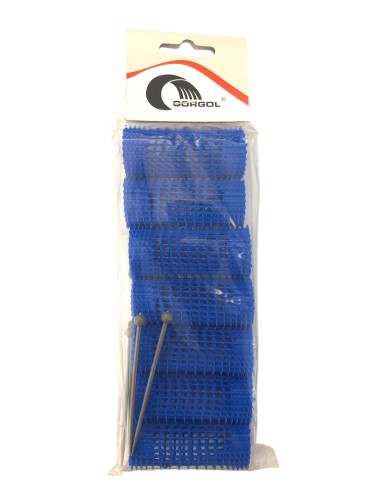 GORGOL 2210330 GUMOWE RZEPY WAŁKI DO WŁOSÓW ZE SZPILKĄ CIENKIE 30MM 7 SZT 