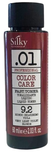 SILKY .01 FAST TONER 9.2 BARDZO JASNY FIOLETOWY BLOND 60ML