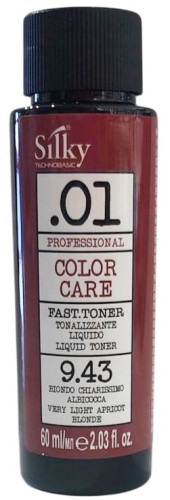 SILKY .01 FAST TONER 9.43 BARDZO JASNY MORELOWY BLOND 60ML