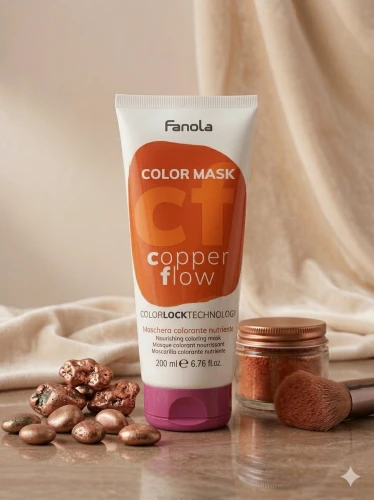 FANOLA COLOR MASK COPPER FLOW MASKA KOLORYZUJĄCA RUDA 200ML
