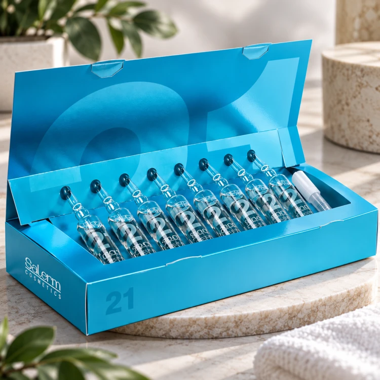 Salerm 21 Boost Botox Effect 8 × 13 ml – profesjonalna kuracja do włosów w ampułkach, wspomagająca pielęgnację, wzmocnienie i wygładzenie włókna włosów. Koncentrat do intensywnej pielęgnacji w salonie fryzjerskim. Dostępny w ART FRYZ.